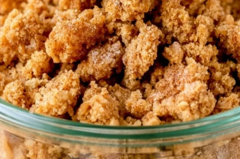 Delicious Graham Cracker Crumble dessert in a bowl