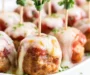 Meatball Marinara Poppers Appetizer